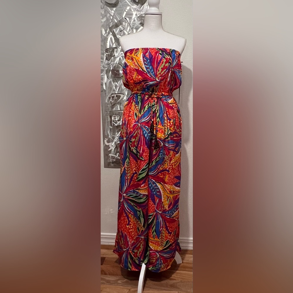 Brand New- True Destinations Resort Wear- Colorful Bathing Suit Coverup- Size M